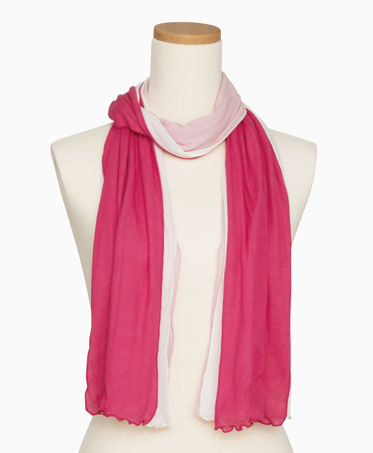 ３色レイヤードストール