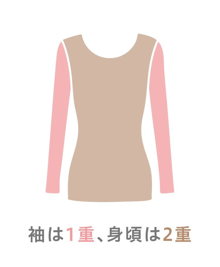 ラウンドネック長袖(1重袖) | 天使の綿シフォン公式OnlineShop