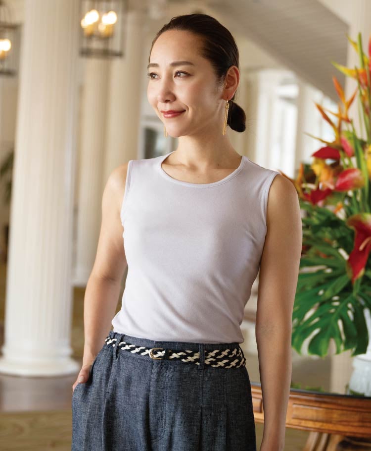 オックスノースリーブ　シフォンノースリーブ ラウンドネックノースリーブ | 天使の綿シフォン公式OnlineShop