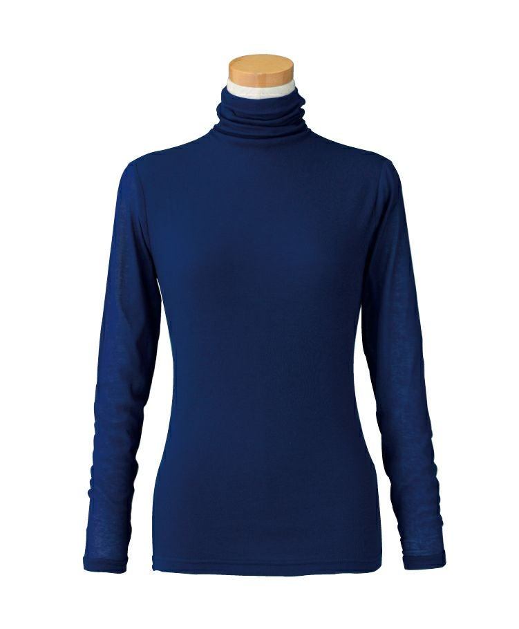 プラチナシルク ハイネック長袖(1重袖) | 天使の綿シフォン公式OnlineShop