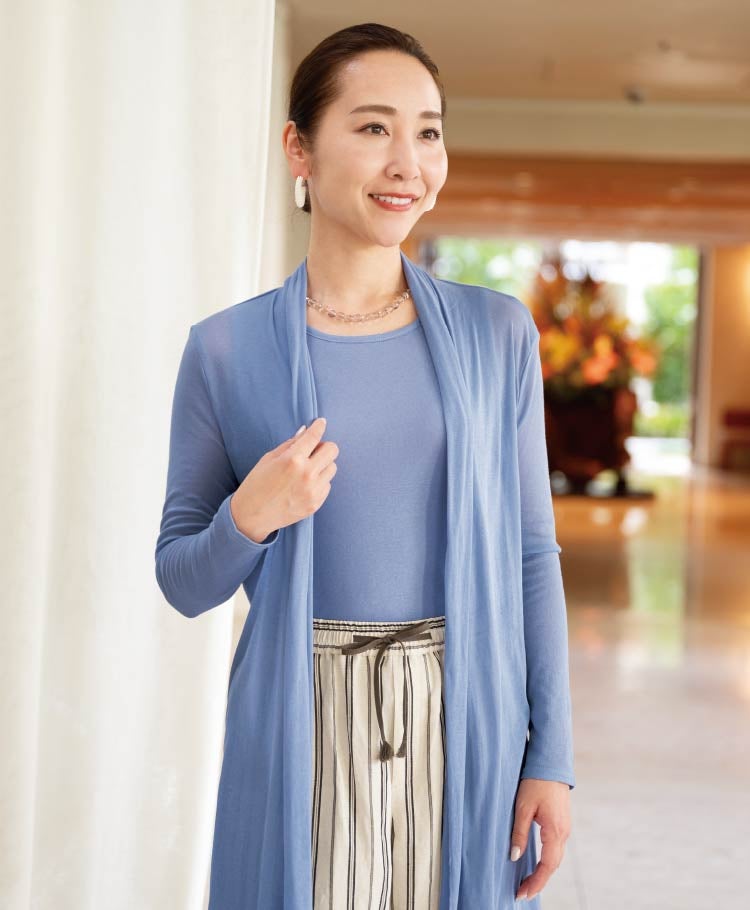 トッパーカーディガン(1重袖) | 天使の綿シフォン公式OnlineShop