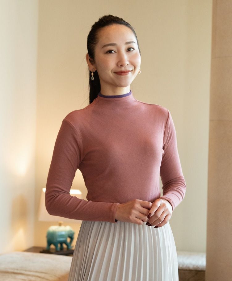 リバーシブルボトルネック長袖 | 天使の綿シフォン公式OnlineShop
