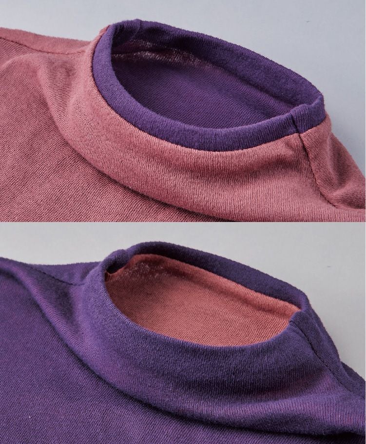 リバーシブルボトルネック長袖 | 天使の綿シフォン公式OnlineShop