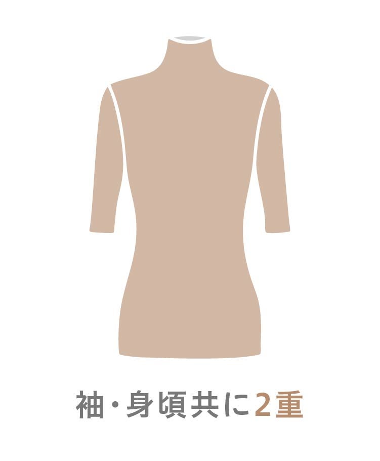 リバーシブルボトルネック5分袖 | 天使の綿シフォン公式OnlineShop